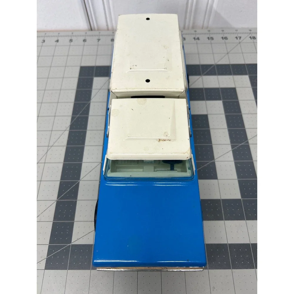 Vintage Nylint Camp N' Cruise Truck With Cap Blue Extended Cab Pick-up Camper